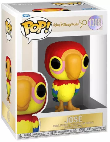 🦜🌺 Funko Pop! Disney N°1308 – José – Walt Disney World 50th Anniversary – Enchanted Tiki Room 🌺🦜