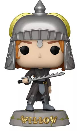 "Funko Pop! Sorsha Chase (1314) – Édition limitée du film Willow. Figurine exclusive avec armure détaillée, casque et épée. Produit sous licence officielle."