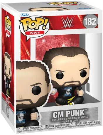 🤼‍♂️🔥 Funko Pop! WWE N°182 – CM Punk 🔥🤼‍♂️
