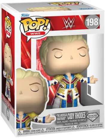 💎🇺🇸 Funko Pop! WWE N°198 – The American Nightmare Cody Rhodes (Version Diamond / Pailletée) – WWE 🇺🇸💎