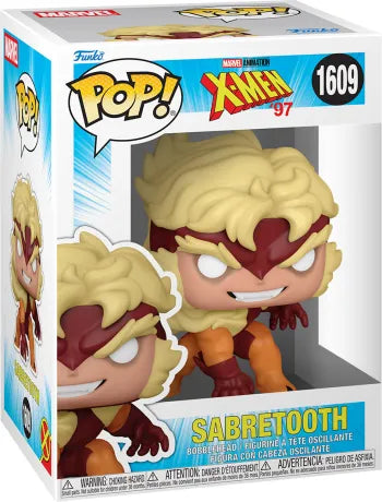 🐯⚔️ Funko Pop! N°1609 – Sabretooth (Dents-de-Sabre) – X-Men ’97 – Marvel Animation ⚔️🐯