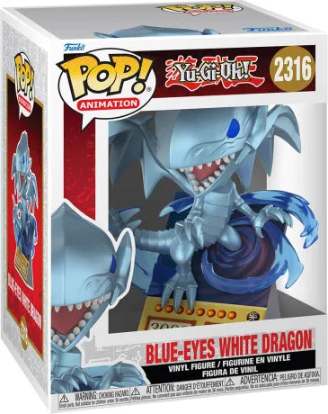 🔵🐉 Funko Pop! Animation N°2316 – Blue-Eyes White Dragon (Dragon Blanc aux Yeux Bleus) – Yu-Gi-Oh! 🐉🔵