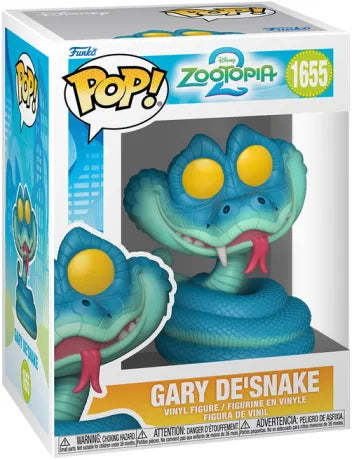 🐍💛 Funko Pop! Disney N°1655 – Gary De’Snake (Gary le Serpent) – Zootopia 2 (Zootopie 2) 💛🐍